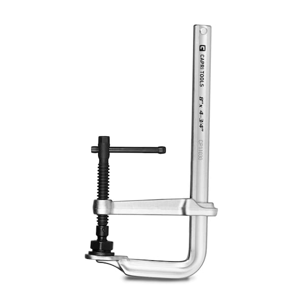 8 in Heavy Duty All Steel Bar Clamp, 4-3/4 in Throat Depth